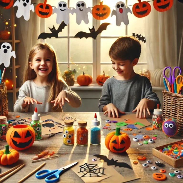 Basteln für Halloween mit Kindern