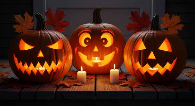 Kürbis schnitzen Vorlagen: 25 kostenlose Schnitzvorlagen